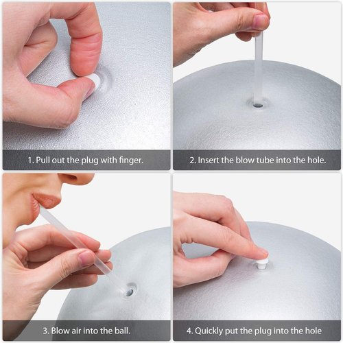 Cikyner 9-Inch Soft Pilates Ball - Mini Exercise Ball for Yoga, Physical Therapy & Home Workouts