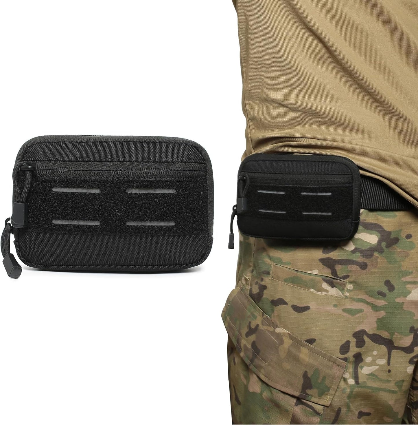 Mini Tactical Belt Pouch by Heavy Duty | Compact EDC Utility Gear for Men - Ideal for Travel & Hiking