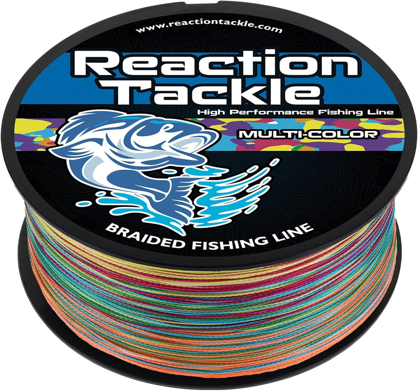 Reaction Tackle Braided Fishing Line - Pro Grade Performance for Saltwater & Freshwater - High Visibility Braid