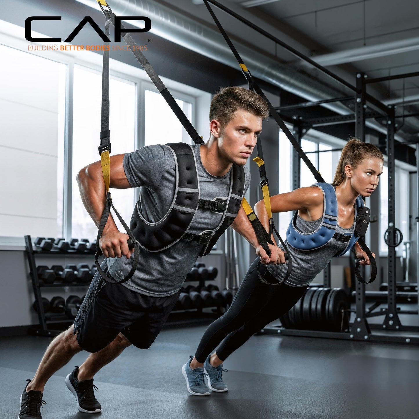 CAP 12lb Reflective Weighted Vest for Walking, Running & Workouts, Blue