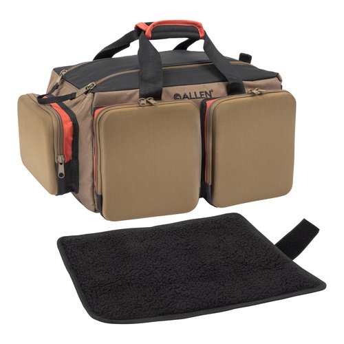 Allen Company Eliminator Range Master Range Bag with Pistol Rug, Coffee/Black, 1408 CU in / 23 L (8305)