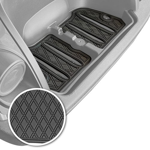 Xtreme Mats Bag Well Mat Rubber Liner Insert Protects Plastic Surfaces from Scuffs for Golf Carts - Compatible with Yamaha DR2 Drive2 EFI QuieTech - All Black