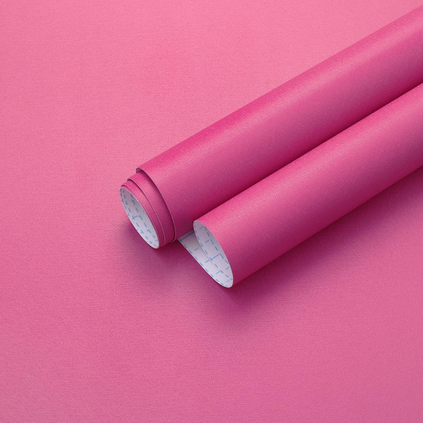 Ismoon 17.7inx118in Pink Wallpaper Peel and Stick Wallpaper Pink Contact Paper Waterproof Removable Self-Adhesive Renter Friendly Bathroom for Cabinets Decor Vinyl