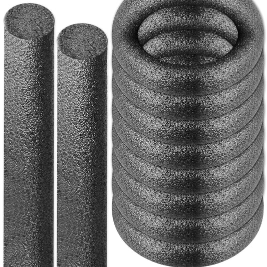 Foam Backer Rod for Gaps Concrete Crack Filler Joints Foam Gap Filler Caulk Saver Backing Rod Concrete Filler Rope (Black, 1/2 Inch x10 Feet)