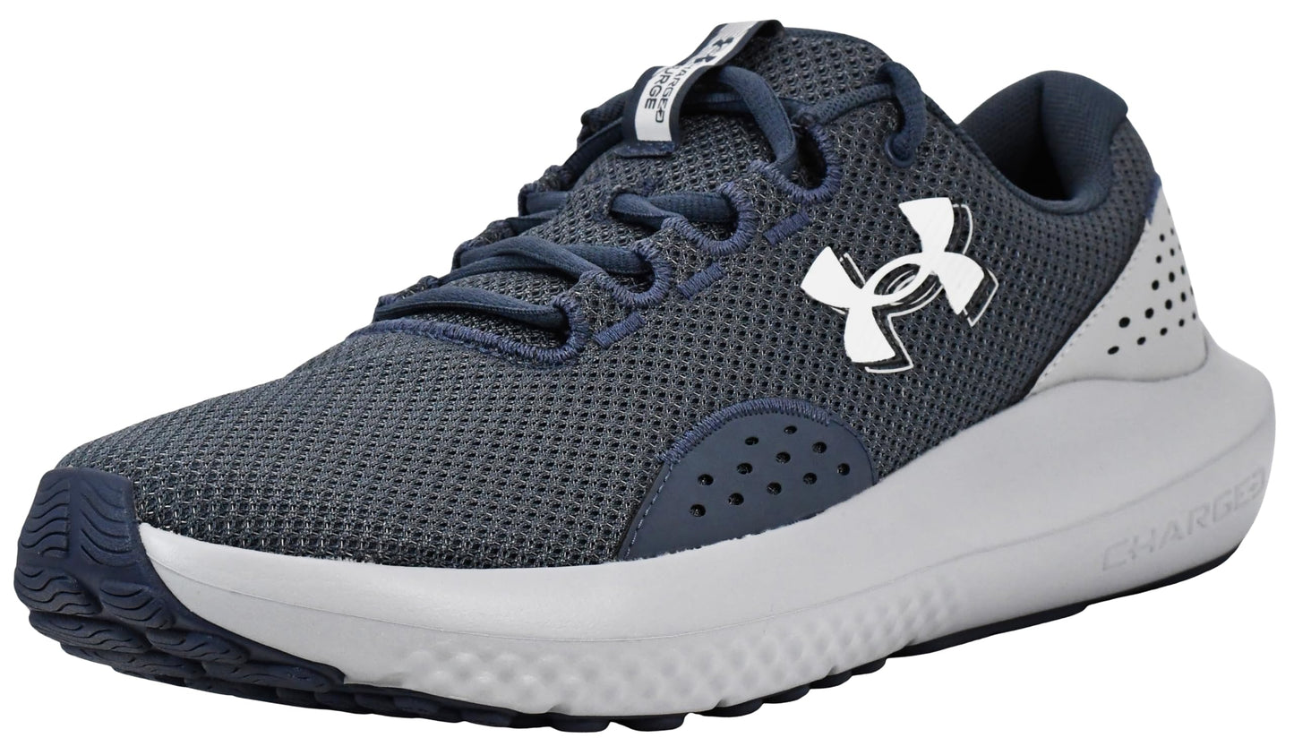 Under Armour Men's Charged Surge 4DISC, (044) Downpour Gray/Mod Gray/White, 17, US