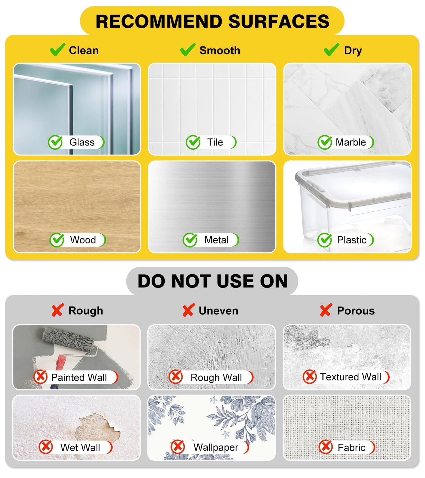 Picture Hanging Strips Heavy Duty, Damage Free Picture Hangers for Walls Without Nails/Tools, Wall Sticky Hook and Loop Adhesive Strips Kit for Poster, Home, Office, 40 Strips/20Pairs-Medium