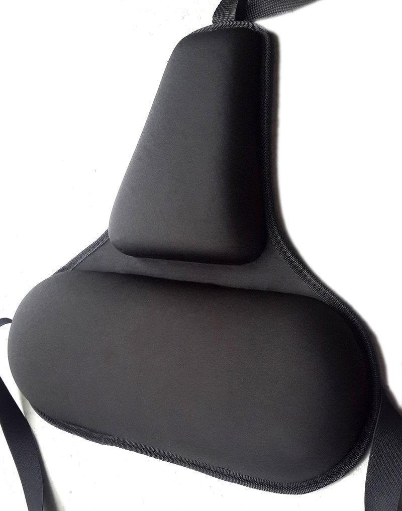 FOMI Firm Gel Foam Back Support (14" x 15") Care | Upper Lower Thoracic and Lumbar Support for Car, Home, Office Chair | Promotes Healthy Posture, Sciatica Pain Relief