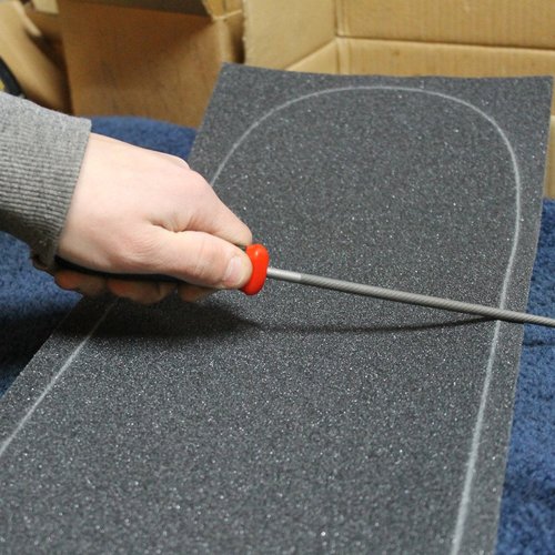 Black Diamond Skateboard Griptape Roller Tool, File Kit- Grip Tape Tools Set