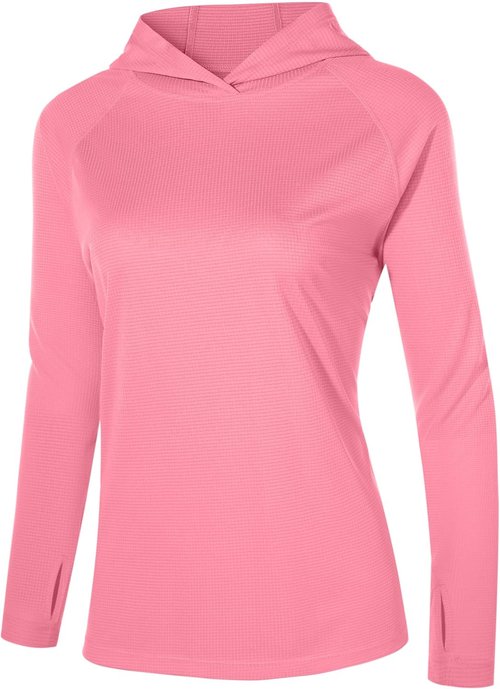 Isnowood Women's UV Protection Rash Guard - UPF 50+ Long Sleeve Lightweight Shirt for Outdoor Activities