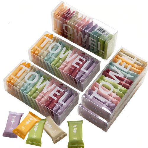 LMMINBZ 70 Pcs Disposable Compressed Towels Christmas Decorations Travel Towel Tablets for Adults,Portable Travel Wash Cloth for Outdoor Camping Hiking Sport Hotel Beauty Salon