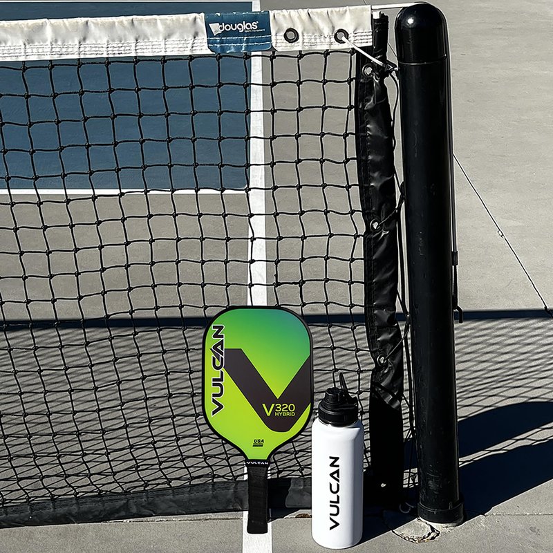 Vulcan | V320 Pickleball Paddle | Hybrid Performance | Polypropylene Core - Fiberglass Surface | USAP Approved | Lemon Lime