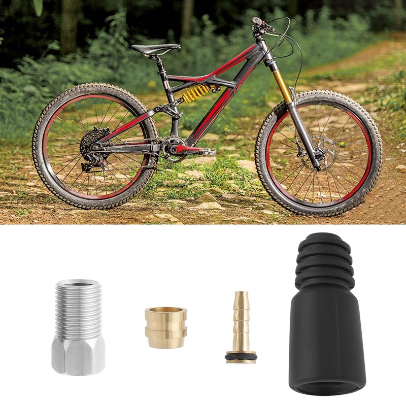 Briny River 8 Set Bicycle Bike Hydraulic Disc Brake Hose Olive Brake Hose Insert Barb Screws Repair Kit Olive Connector Compatible with TEKTRO