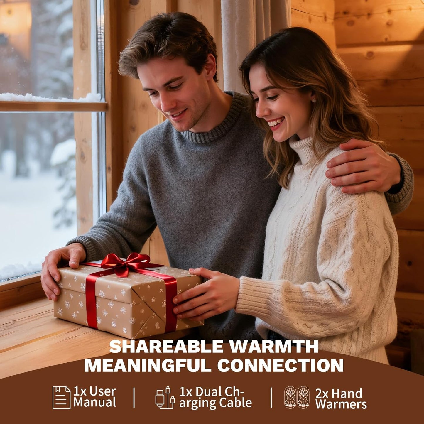 Skiennix Rechargeable Hand Warmers - Magnetic Electric Design with 3-Level Temperature Control | 2 Pack for Up to 24 Hours of Warmth