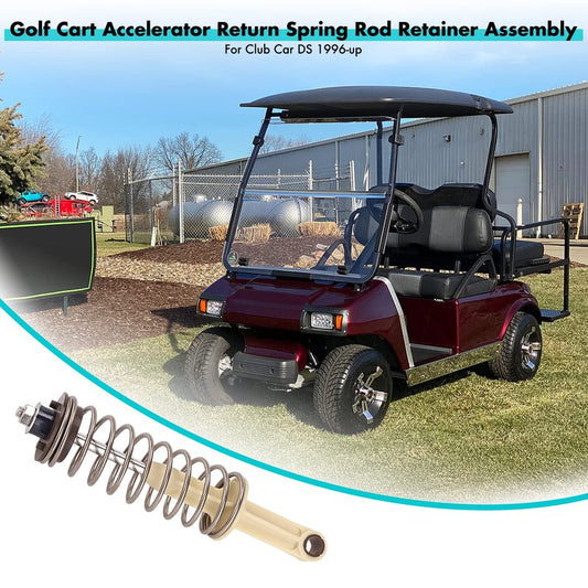 10L0L Golf Cart Accelerator Return Spring Rod Retainer Assembly Fits Club Car DS 1996-up, Replaces OEM# 101817401 101796201 1017378