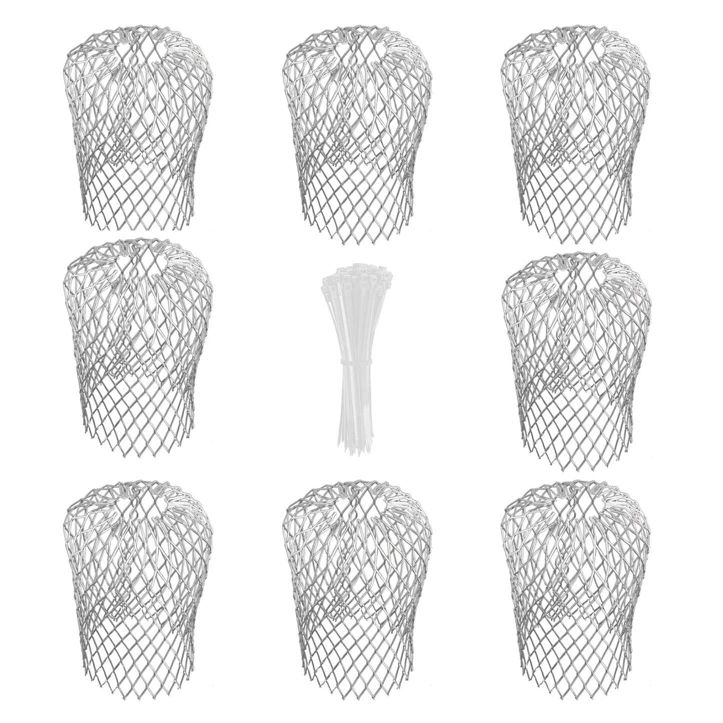 Heavy-Duty Aluminum Gutter Guards (3.5 Inch) - Expandable Downspout Leaf Filter Strainer with Debris Blockage Prevention Screen (8 pcs Sliver)