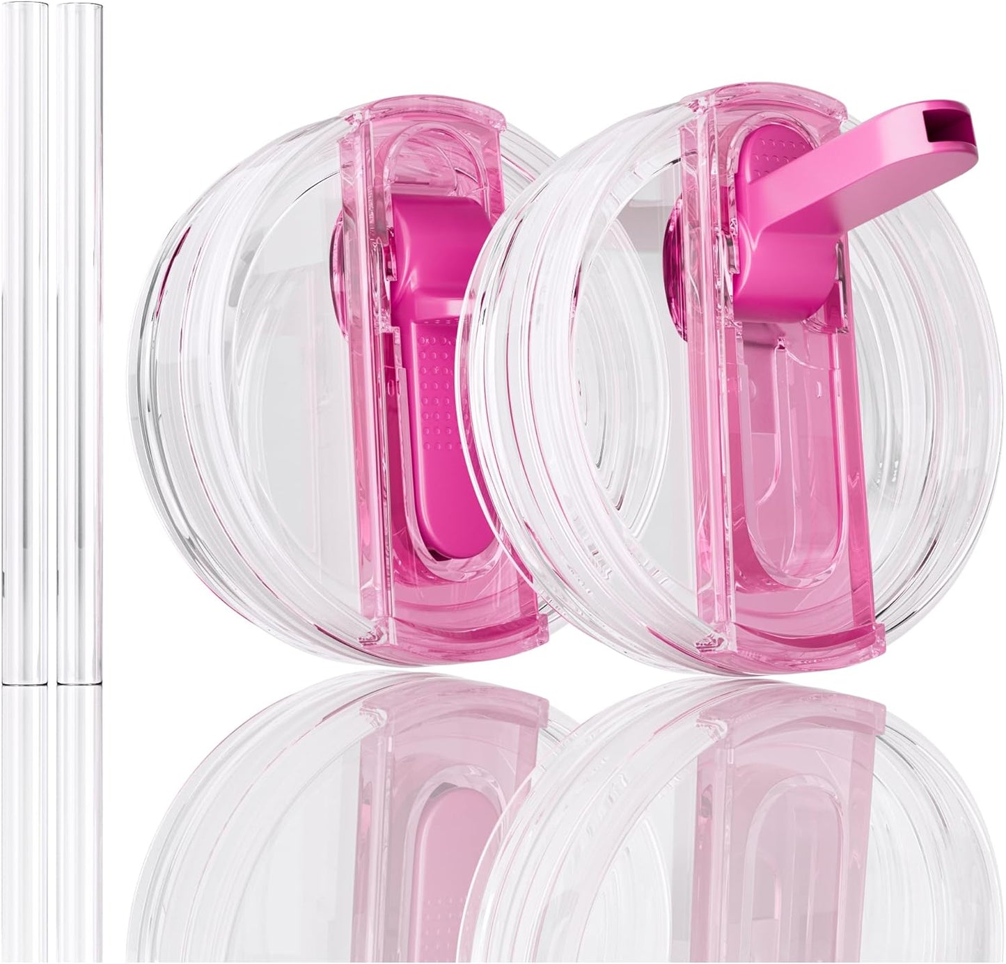STANLEY 40 oz Flip Straw Lid - Leakproof No Spill Design for Quencher ProTour & H2.0 Tumblers | Passion Pink