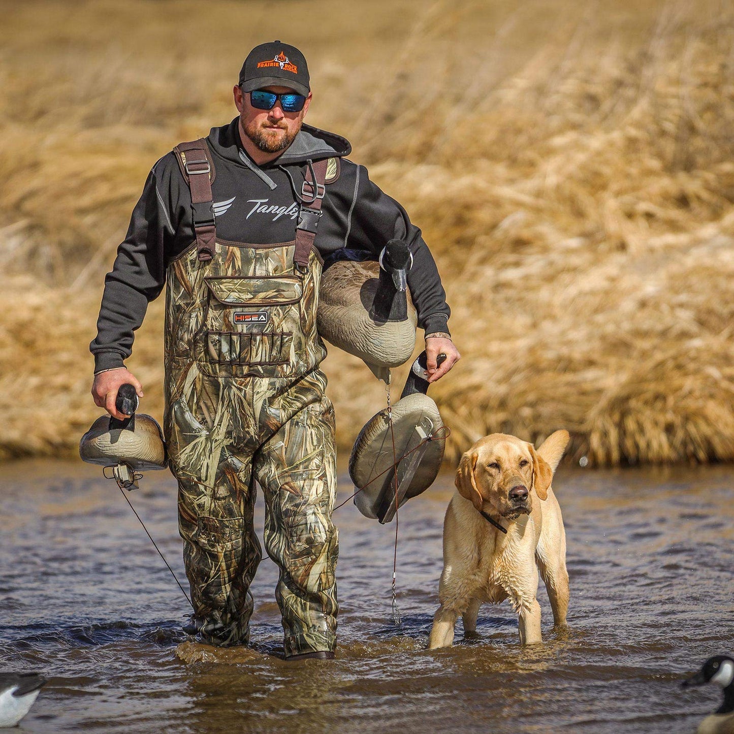 HISEA Chest Waders for Men Neoprene Hunting Wader Waterproof Bootfoot Wader
