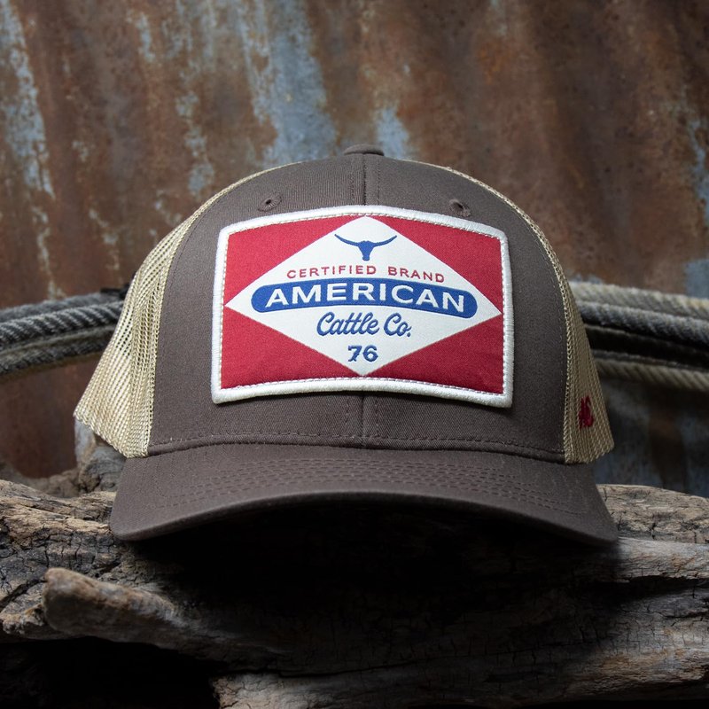 American Cattle Co. Billboard Adjustable Snapback Western Hat (Dark Chocolate/Brown)
