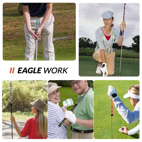 EAGLE WORK Golf Grip Wrapping Tapes, Innovative Regripping Solution for Golf Club Grips, 15 Pack Tacky PU Overgrip Tapes, White