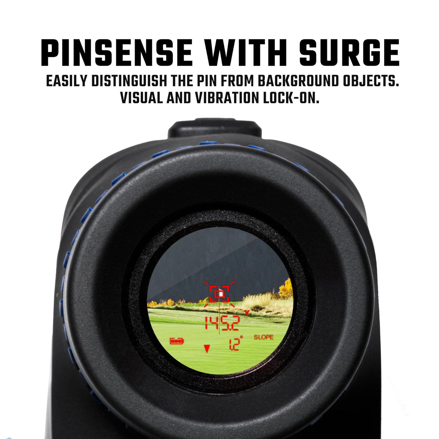 Cobalt Q-6 Golf Rangefinder Slope with Magnet | Tournament Legal, Precision Laser Technology, 7X Magnification, 2,500-yd Range, Pin & Vibration Lock, Waterproof, with Premium Case