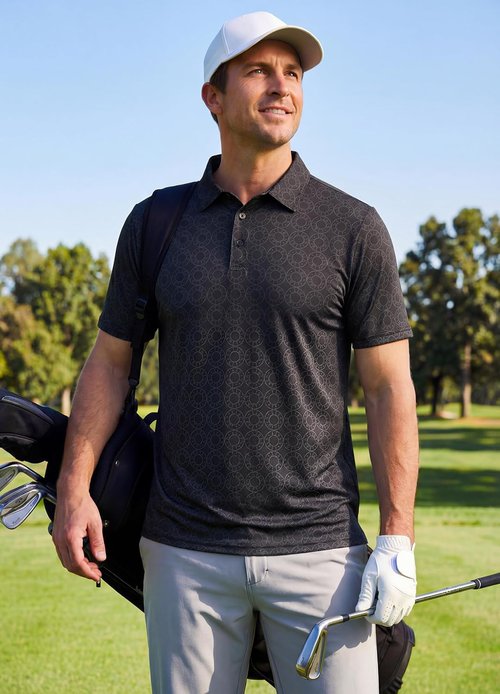 Libin Golf Shirts for Men - Quick Dry Moisture-Wicking Short Sleeve Polo | Casual Business Style