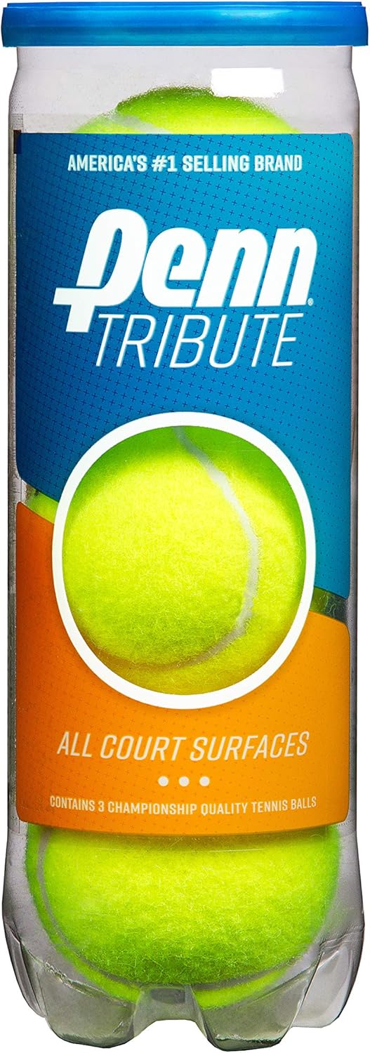Penn Tribute Tennis Balls - High-Performance Felt for Superior Play | 3-Pack