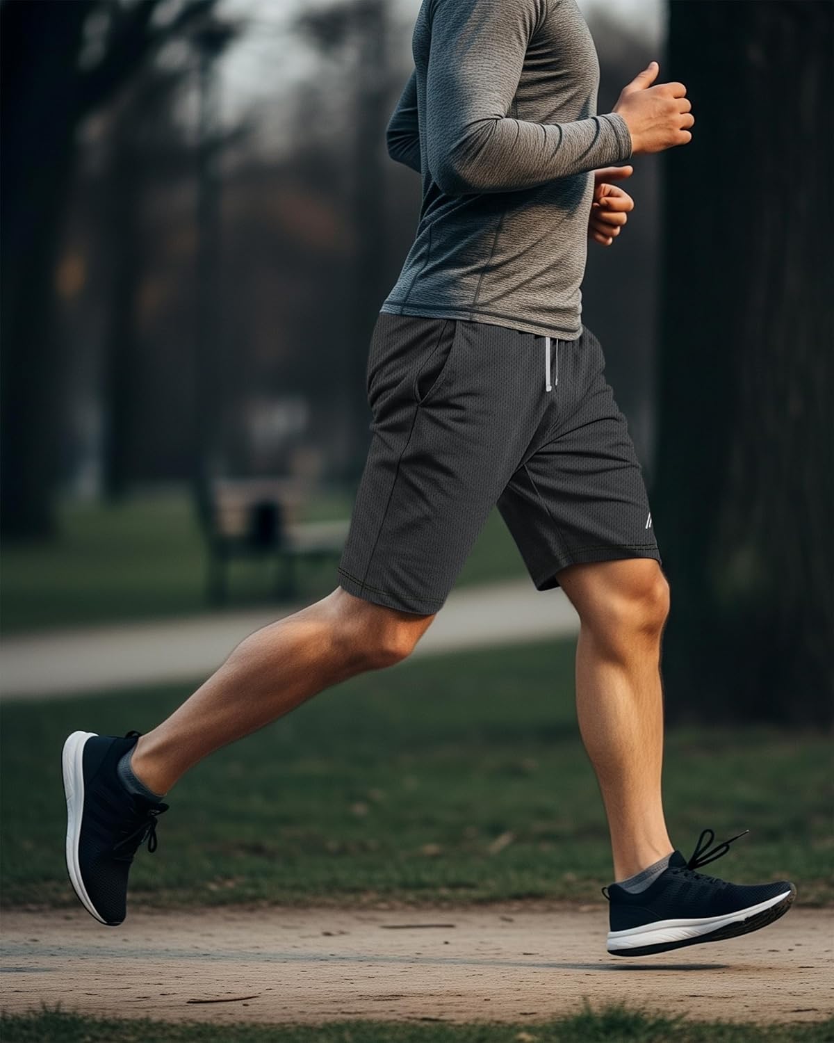 NY Threads Men's Athletic Shorts - Quick Dry Lightweight Workout Gym Shorts with Pockets | 3 Pack