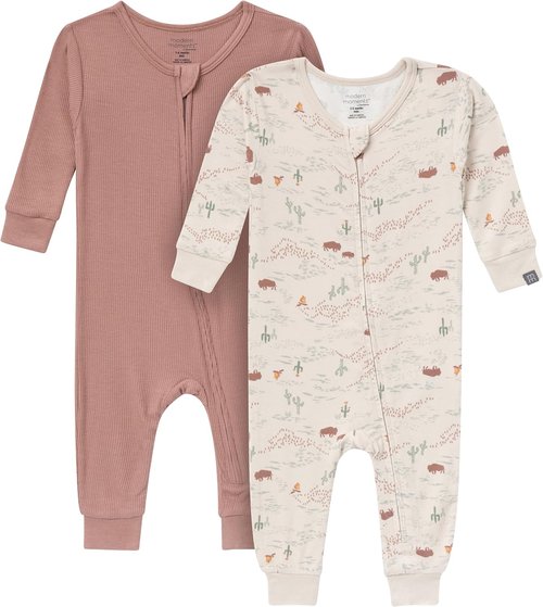 Gerber Baby Viscose Footless Pajamas - 2-Pack Modern Moments | Soft & Comfortable Fit
