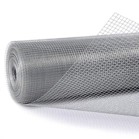Salmut Hardware Cloth 1/4 in. x 2 ft. x 100 ft. 23-Gauge, Galvanized Wire Mesh Roll, Chicken Wire Fencing, Gopher Wire, Garden Fence, Rodent Mesh, Wire Mesh Fence Roll, Rabbit Wire