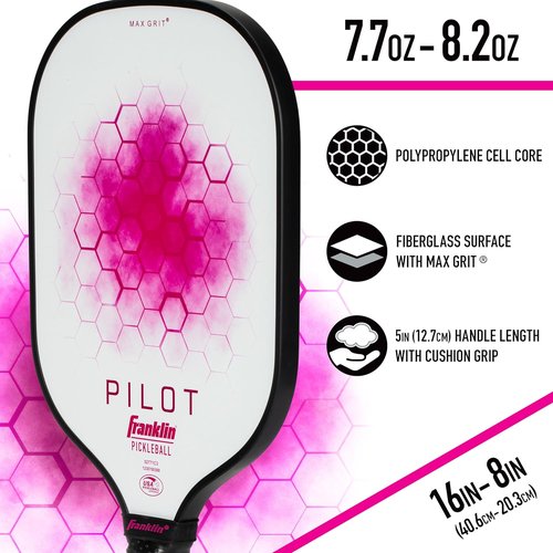 Franklin Sports Pickleball Paddle - Lightweight Pro Racket with Polypropylene Core - USAPA Approved - 10mm Thickness
