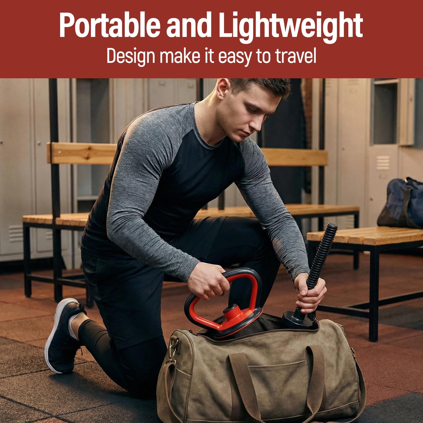 Kettlebell Handle Weight Grip Multifunctional Equipment Easy Carry Adjustable for Training Fitness, 1 Kettlebell Handle