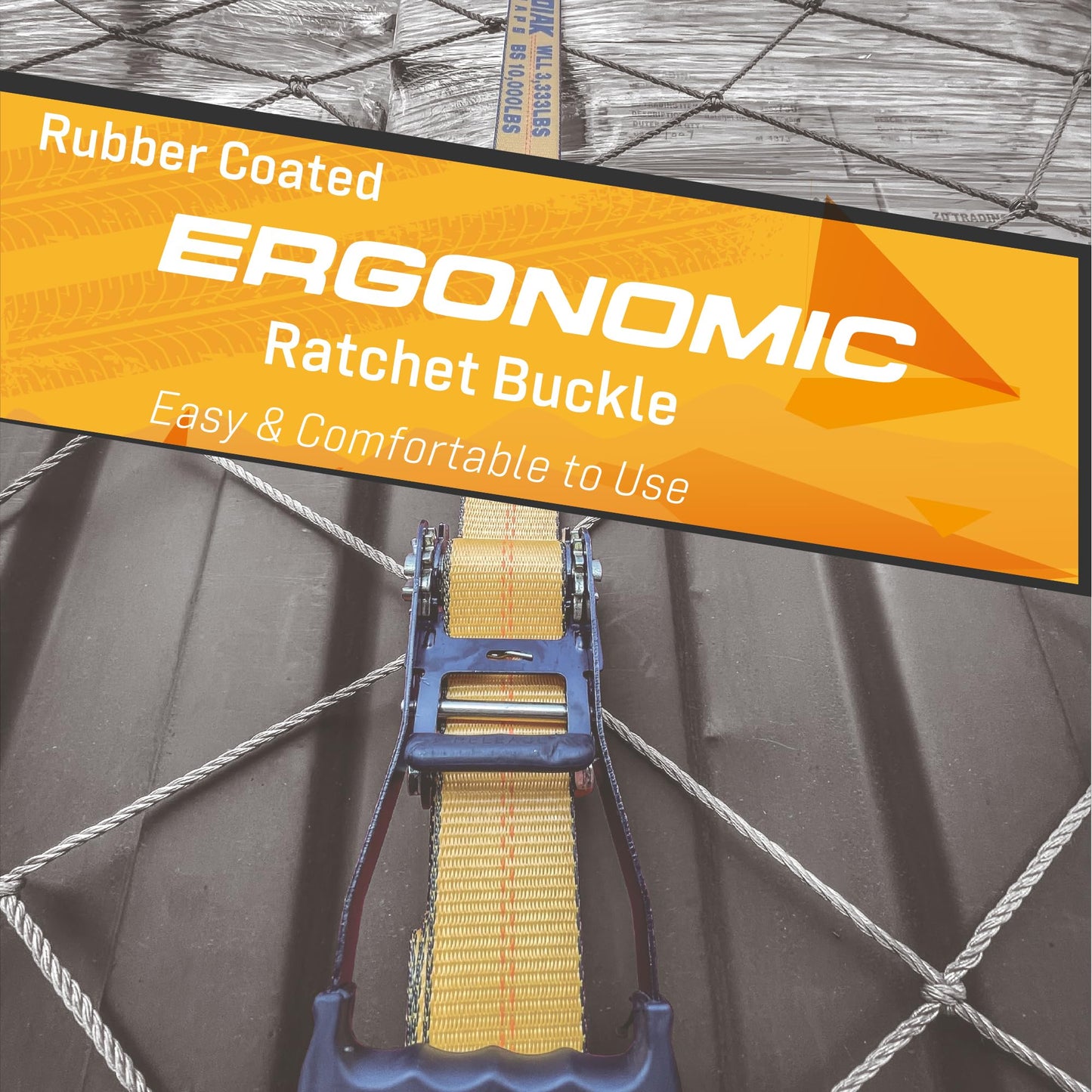 4 Pack Heavy Duty 2" x 27' Ratchet Tie Down Straps with Wired J Hooks - 10,000 LBS Break Strength for Truck & Trailer Cargo Control KODIAK STRAPS