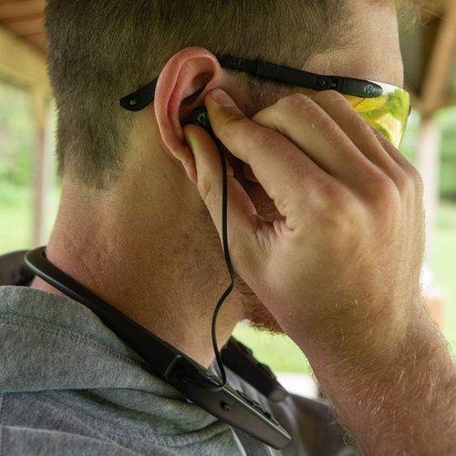 Walker's Game Ear Behind The Neck Bluetooth Hearing Enhancer, Black