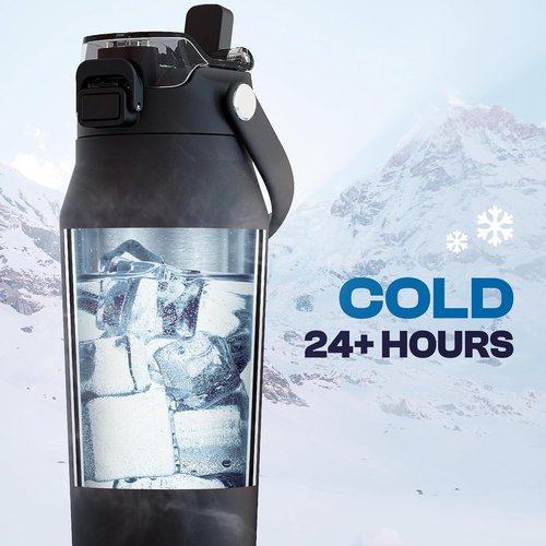 Frost Buddy 32oz Stainless Steel Bottle Buddy - Leak-Proof, 24-Hour Cold, Sweat-Proof | Perfect for Gym & Travel