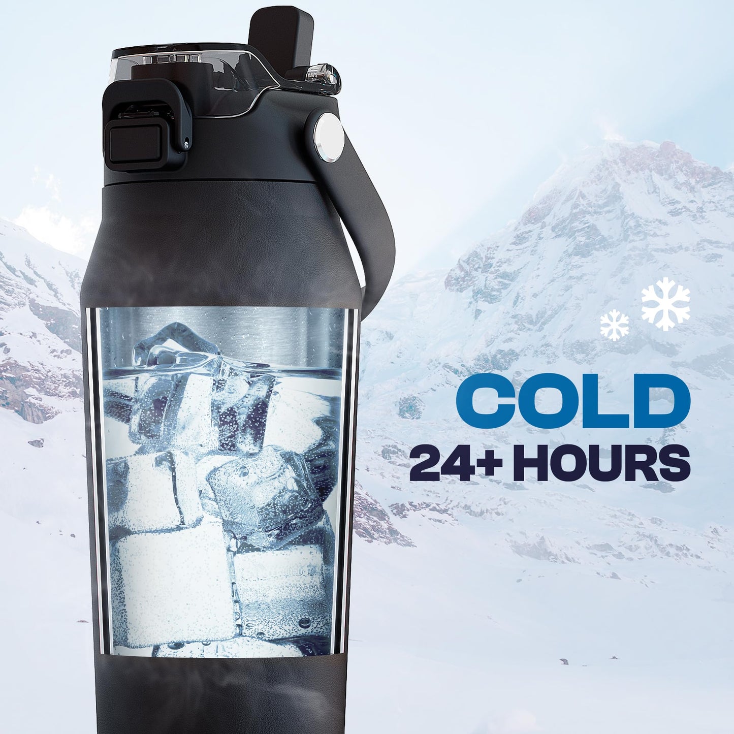 Frost Buddy 32oz Insulated Water Bottle - Straw & Chug Lid - Leak-Proof