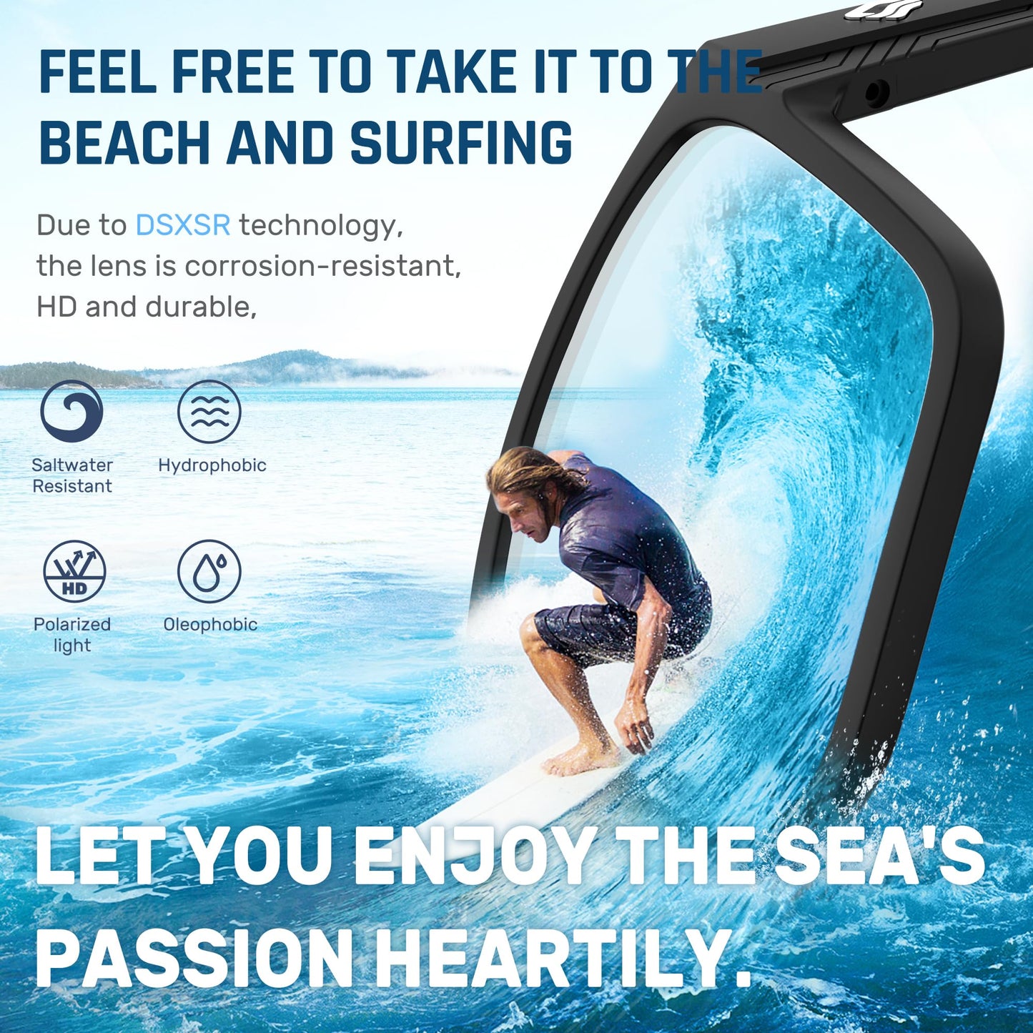 TOREGE Polarized Sports Sunglasses for Men & WomenUV400 Protection TR90 Frame Ideal for Fishing Cycling Running Driving (Matte black Frame &Reflective Silver Lens C14)