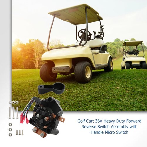 WFLNHB Golf Cart 36V Heavy Duty Forward Reverse Switch Assembly with Handle Micro Switch Replacement for Club Car DS 1984-2005 1011997 1014808 1012987