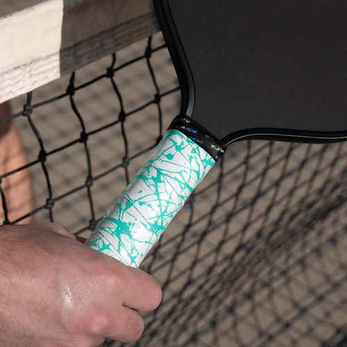 Supacaz Super Sticky Kush Mint Splat Pickleball Overgrip - Tacky Pickleball Paddle Grip Tape Wrap - Pickle Ball Anti-Sweat Overwrap - 3pk