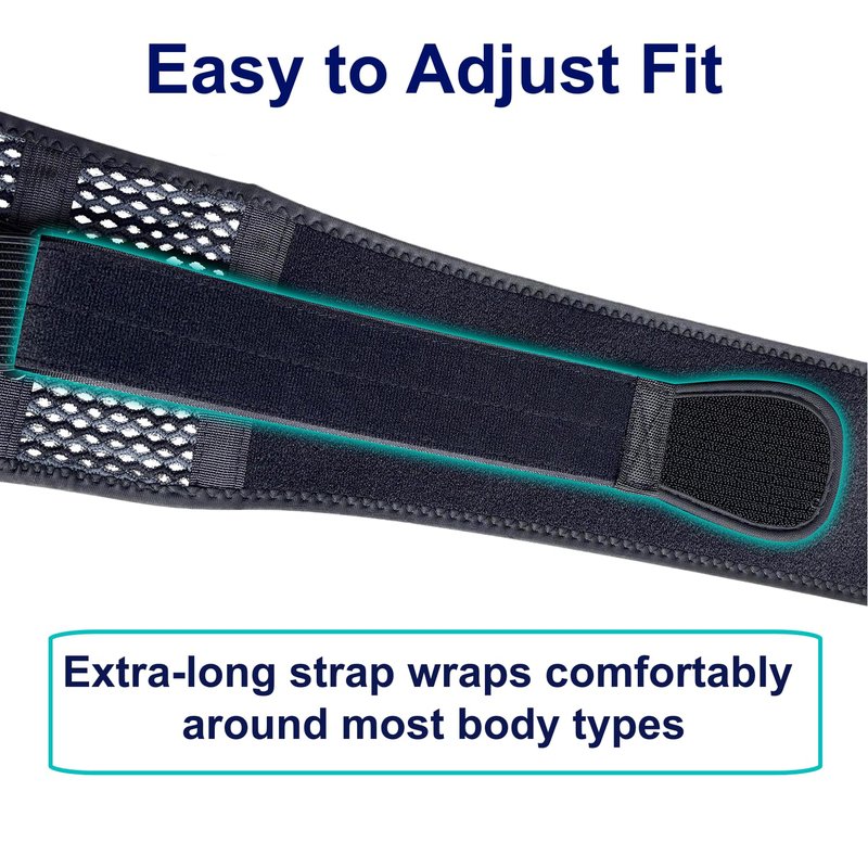TitanGuard Breathable Thin Back Brace for Women, Adjustable Lower Back Support Belt for Everyday Pain Relief, Slim Low-Profile Lumbar Brace with Gentle Compression, Comfortable Under Clothes
