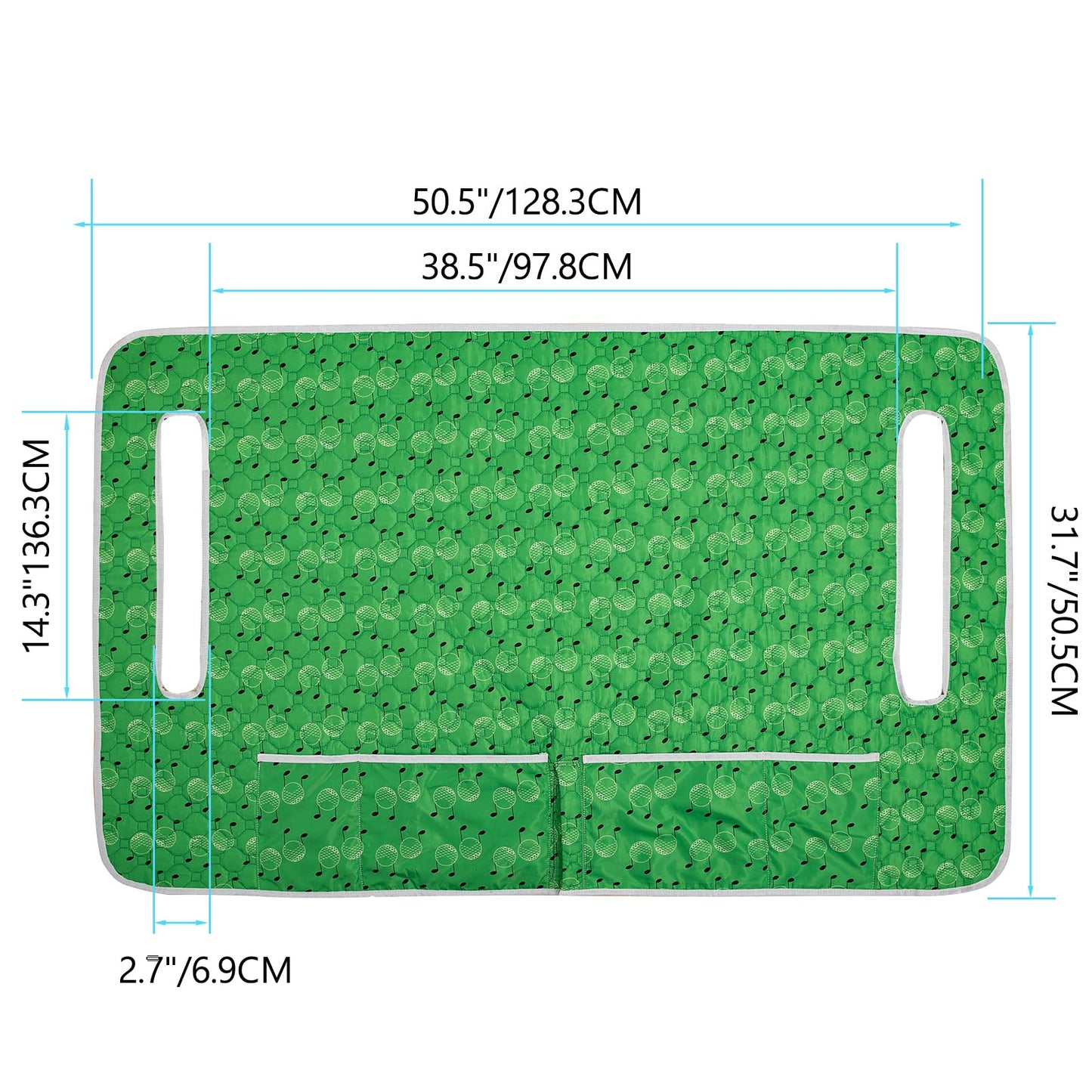 Golf Cart Seat Covers,EZGO Seat Cover,Heavy Duty Golf Cart Seat Blanket,Waterproof Travel Sports Cart Seat Cushion Covers for 2 Person Seats Club Car,Winter Golf Cart Accessories,Golf Cart Seat Cover