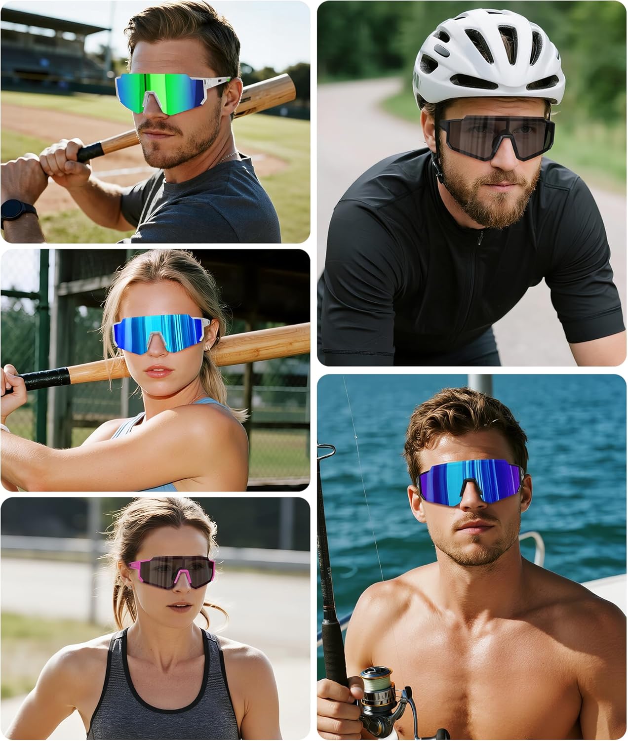 Storycoast Polarized Sports Sunglasses - UV400 Protection for Men & Women | Ideal for Driving, Fishing, Cycling