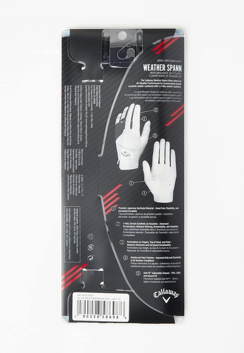 Callaway Golf Weather Spann Glove - Premium Grip & Comfort | Perfect for All Conditions