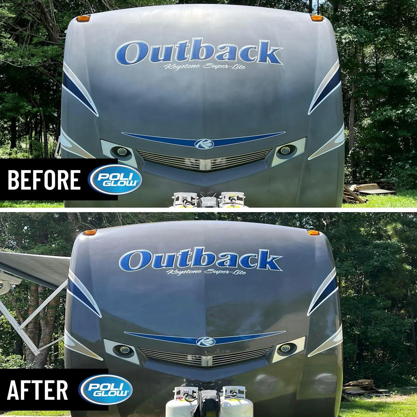 Poli Glow Deluxe Boat & RV Restoration Kit - Removes Oxidation & Seals - Restores High-Gloss Shine to Fiberglass & Gelcoat - Easy 6-in-1 System
