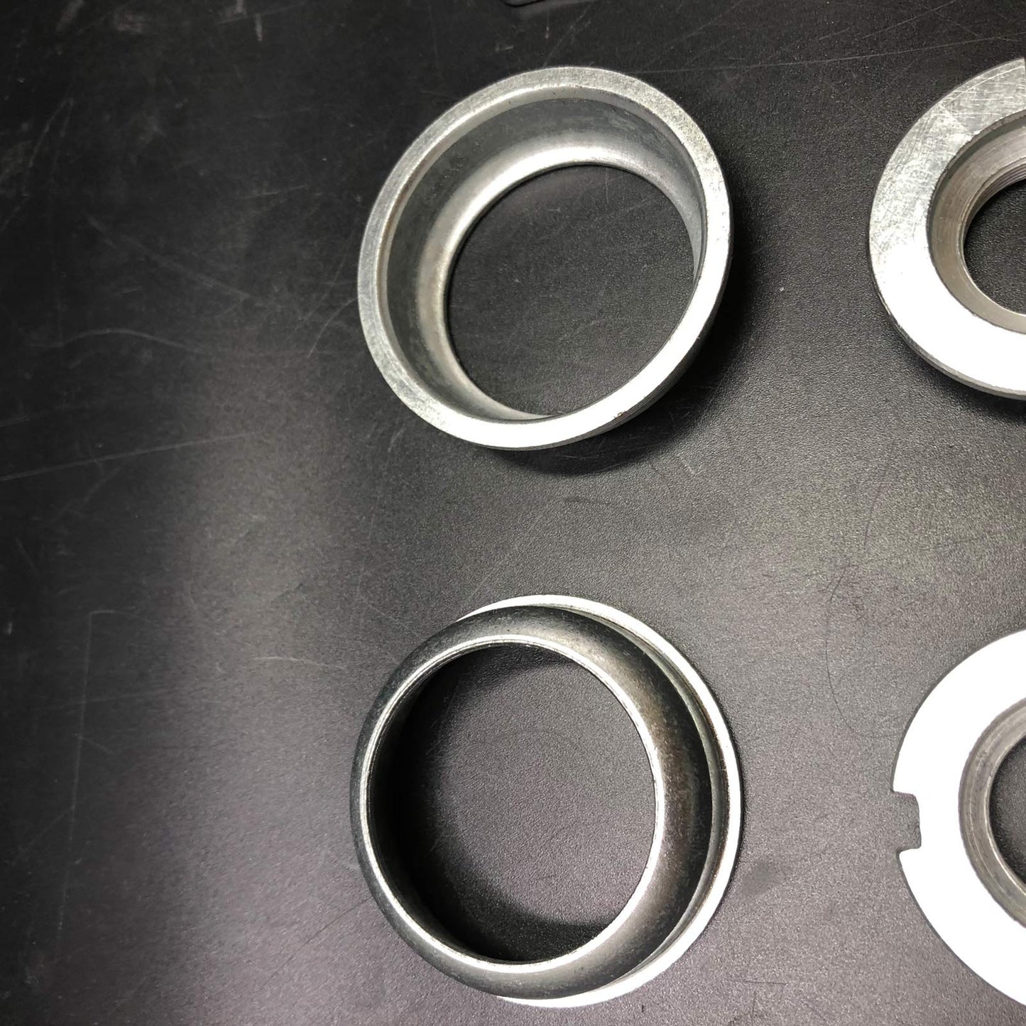 2" Cup Bottom Bracket Set,One-Piece Bottom Bracket Cup Set Bearings Included,Silver