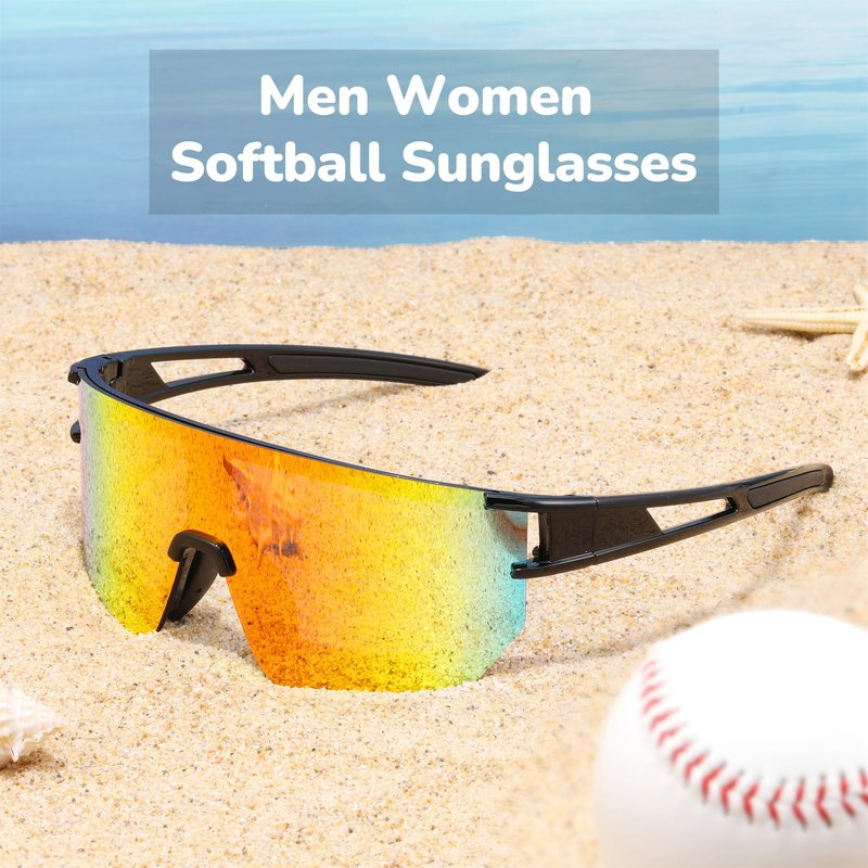 BUYAGE 3PACK Sports Sunglasses for Men Women Youth Baseball Softball 80s Sunglasses for Kids Boys Girls 8-16 Cycling Glasses