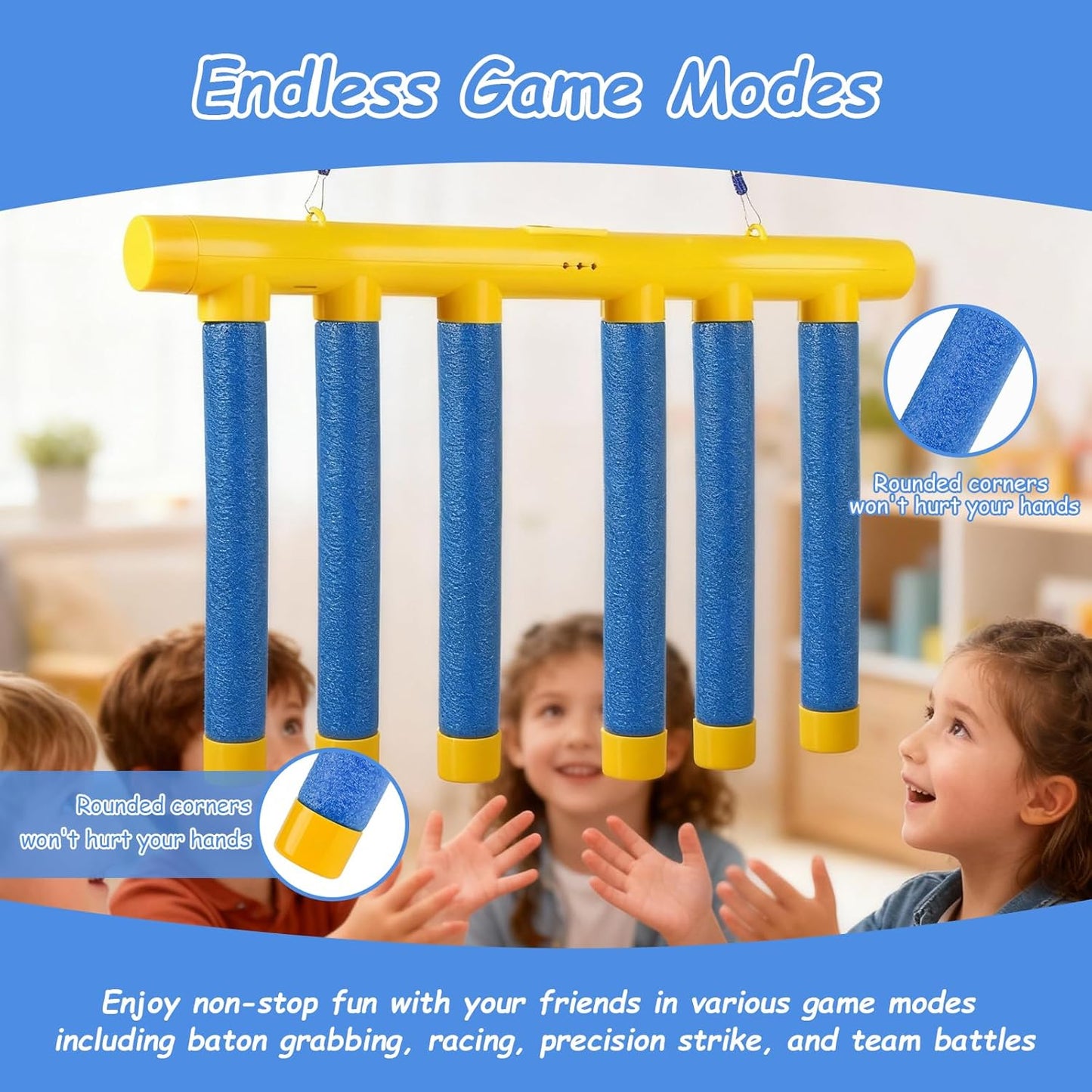 Skiennix Falling Game Stick - Family Fun Reaction Time Training for Kids & Adults | Travel-Friendly