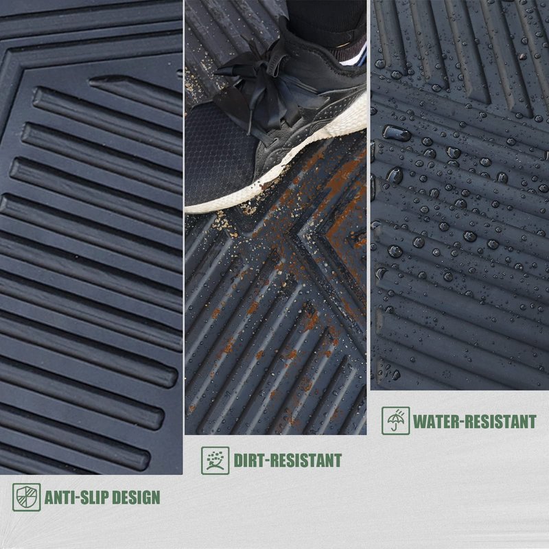 CartClan Golf Cart Floor Mat Fit Club Car Precedent New and Improved Not Deformed Non-Slip Durable Floor Liner Mat - Black