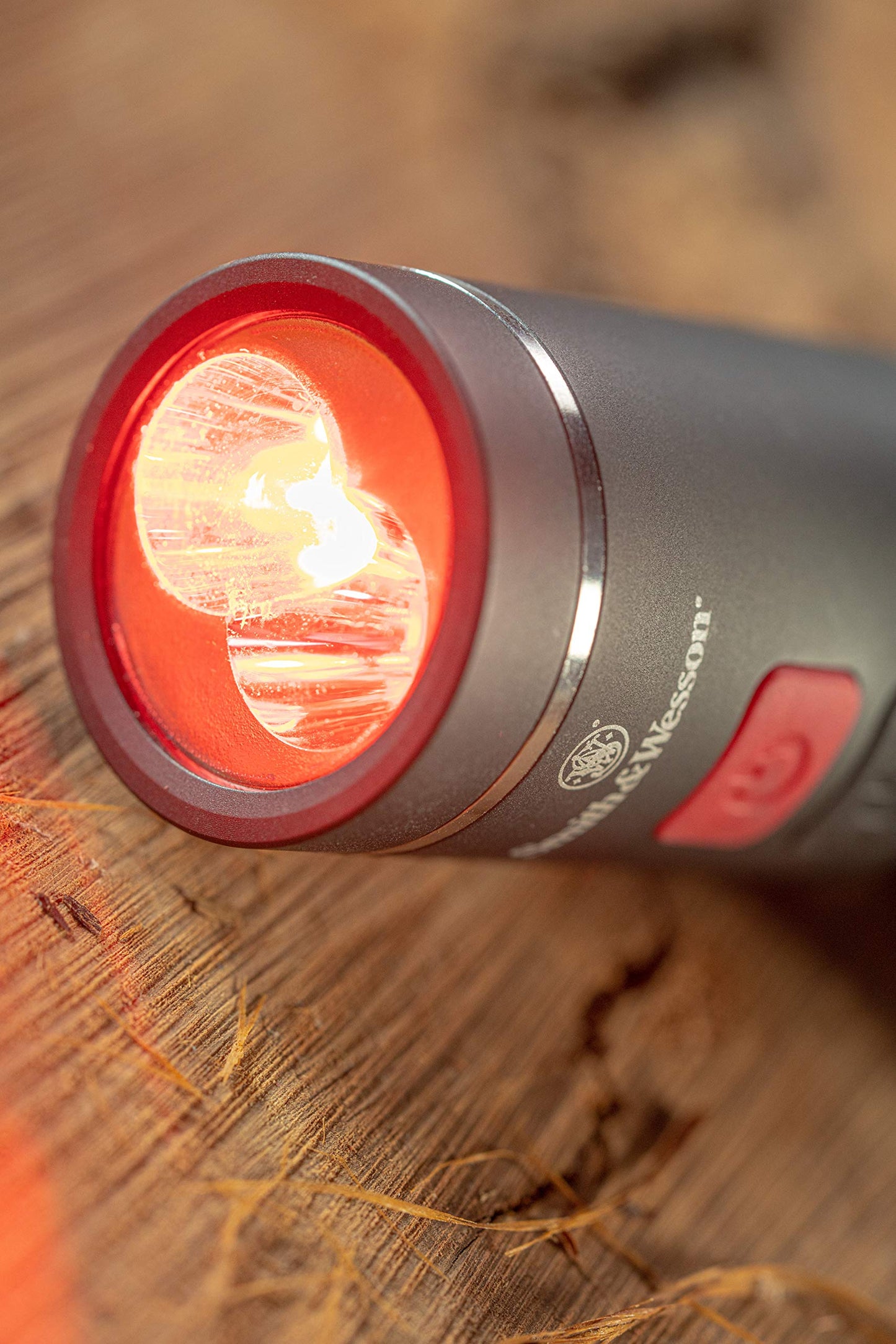 Smith & Wesson Night Guard Dual Beam Flashlight with 2 Color LEDs, Easy Operation and Heavy Duty Construction for Tracking, Survival, Hunting and Outdoor,Black