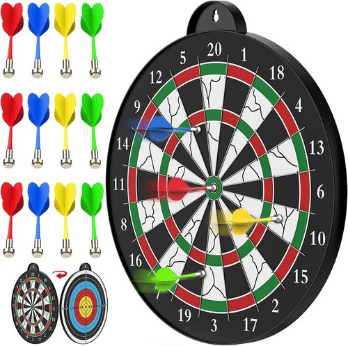 Magnetic Dart Board by [Brand Name] - 12 Pcs Darts for Fun Indoor Games | Perfect Gift for Kids Ages 5-12