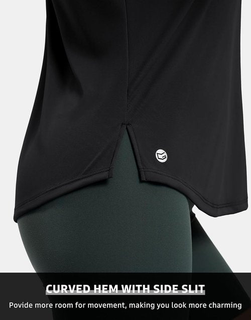 G Gradual Women's Sleeveless Workout Tops - Lightweight High Neck Yoga & Tennis Tank Shirt